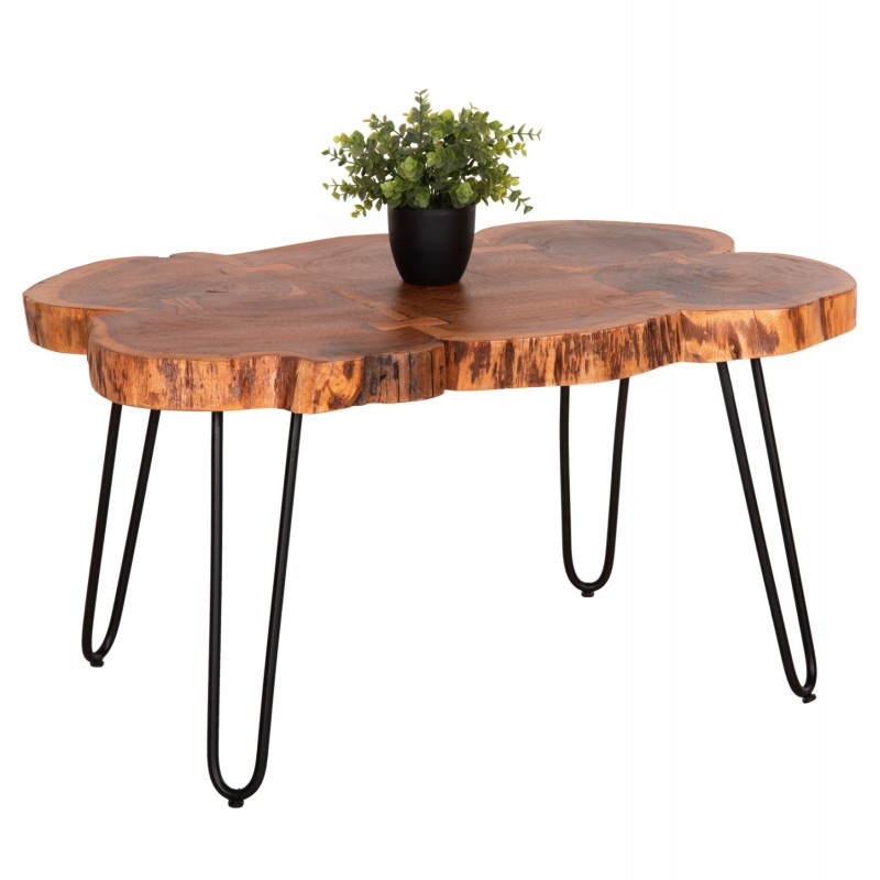 ΤΡΑΠΕΖΙ ΣΑΛΟΝΙΟΥ OSLO HM8205.11  ΑΠΟ ΜΑΣΙΦ ΚΟΡΜΟ ΑΚΑΚΙΑΣ 90X60X40