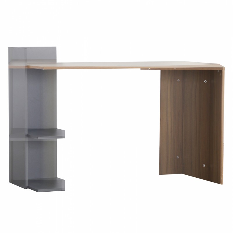 ΓΡΑΦΕΙΟ ΜΕΛΑΜΙΝΗΣ HM8994.01 ΚΑΡΥΔΙ ΓΚΡΙ 112x55x85Y εκ.