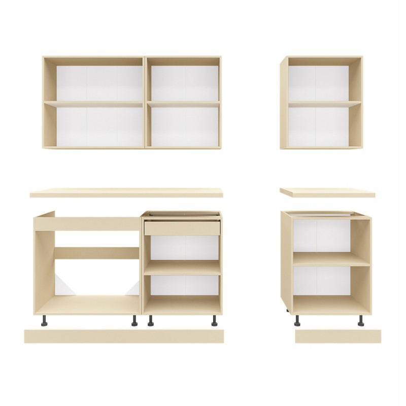 ΣΥΝΘΕΣΗ ΚΟΥΖΙΝΑΣ ΜΕΛΑΜΙΝΗ SONAMA ΜΑΥΡΟ ΜΑΡΜΑΡΟ TOP 200x47x84,8Υεκ.HM2469.01