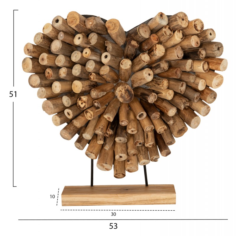 ΕΠΙΤΡΑΠΕΖΙΟ ΔΙΑΚΟΣΜΗΤΙΚΟ HM7910 ΣΧΗΜΑ ΚΑΡΔΙΑ ΚΛΑΔΙΑ ΤΕΑΚ 53x5x51Yεκ.