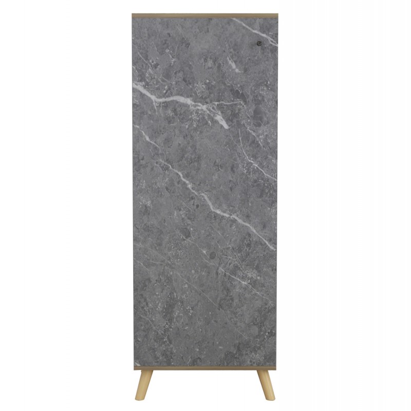 ΠΑΠΟΥΤΣΟΘΗΚΗ-ΝΤΟΥΛΑΠΙ ALVARO HM8954.12 ΜΕΛΑΜΙΝΗ SONAMA-STONE TEXTURE 50Χ38Χ135Yεκ.