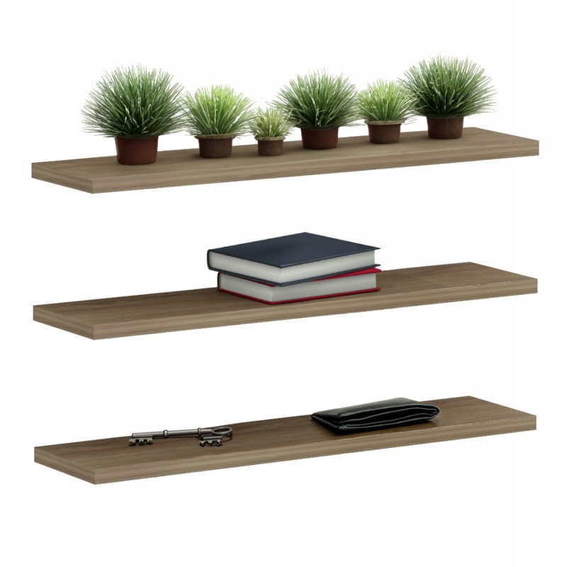 ΡΑΦΙΑ ΤΟΙΧΟΥ CASSIUS HM8966.12 ΜΕΛΑΜΙΝΗ ΣΕ ΦΥΣΙΚΟ 60x14,5 εκ