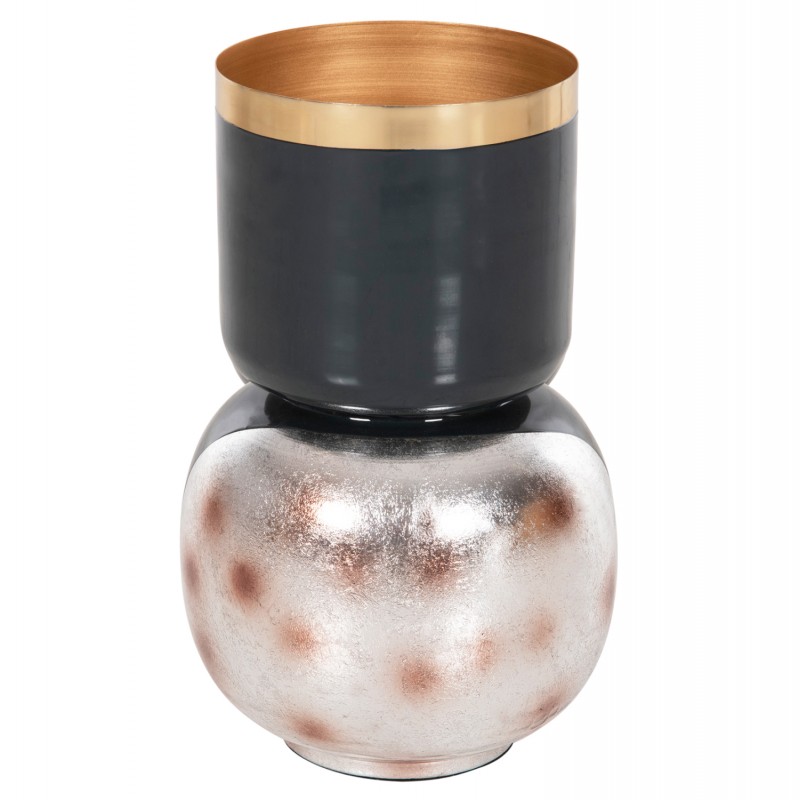 ΕΠΙΤΡΑΠΕΖΙΟ ΔΙΑΚΟΣΜΗΤΙΚΟ BAZO LINGON HM4233.05 ΜΕΤΑΛΛΟ ΜΠΛΕ ΑΝΘΡΑΚΙ-ΑΣΗΜΙ Φ21x37,5Υ