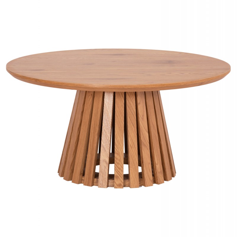 ΤΡΑΠΕΖΙ ΣΑΛΟΝΙΟΥ TALBERT HM18024 MDF ΣΕ ΑΝΟΙΧΤΟ ΦΥΣΙΚΟ ΞΥΛΟΥ Φ80x40,5Υεκ.