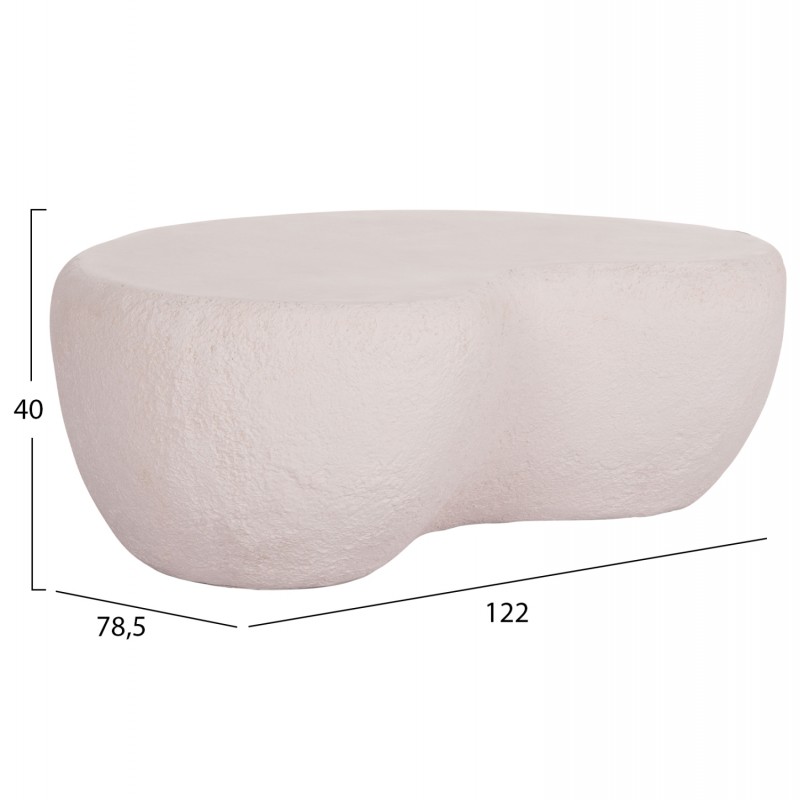 ΤΡΑΠΕΖΙ ΣΑΛΟΝΙΟΥ GERSON HM18151.02L FIBER CEMENT ΣΕ ΛΕΥΚΟ--122x78,5x40Υεκ.