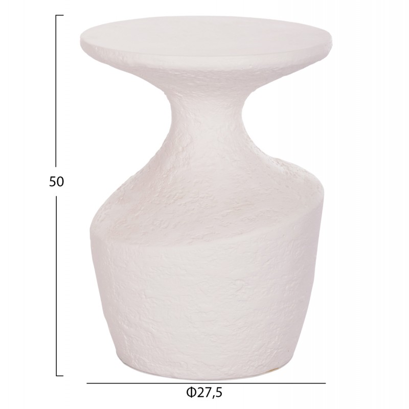 ΤΡΑΠΕΖΙ ΒΟΗΘΗΤΙΚΟ REBON HM18156.02S FIBER CEMENT ΣΕ ΛΕΥΚΟ--Φ27.5x50Υεκ.