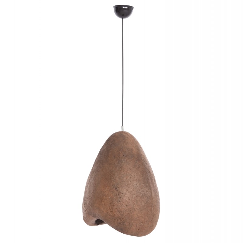 ΦΩΤΙΣΤΙΚΟ ΟΡΟΦΗΣ ΜΕ ΟΨΗ ΠΕΤΡΑΣ STONER (S) HM4417 ΣΚΟΥΡΟ ΜΠΕΖ ΗΜΙΔΙΑΦΑΝΟ 35x27x40Υεκ.