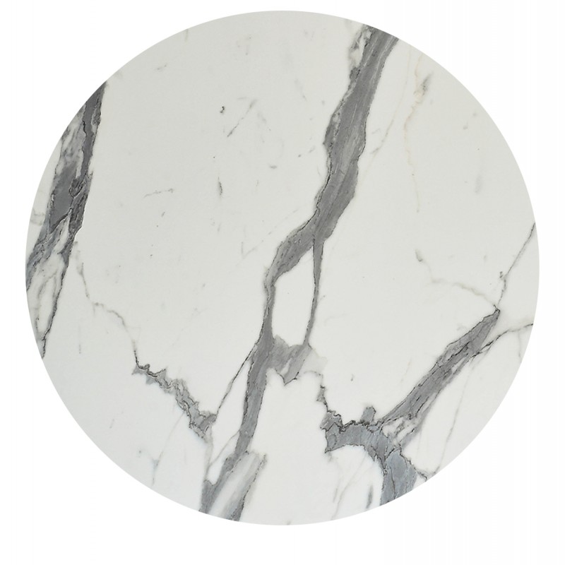 ΕΠΙΦΑΝΕΙΑ ΤΡΑΠΕΖΙΟΥ HPL ΣΤΡΟΓΓΥΛΗ HM6351.31 ΛΕΥΚΟ ΜΑΡΜΑΡΟ Φ120εκ.