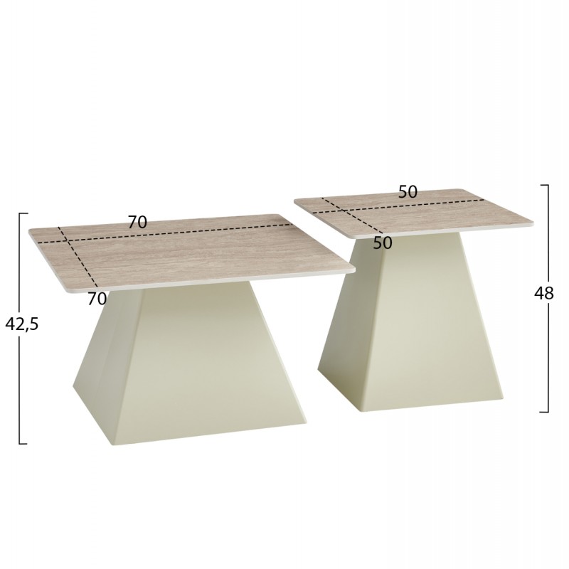 ΤΡΑΠΕΖΙΑ ΣΑΛΟΝΙΟΥ QUBER(X) HM18311.04 ΚΕΡΑΜΙΚΑ TOP ΤΕΤΡΑΓΩΝΑ--ΒΑΣΕΙΣ ΣΑΜΠΑΝΙ