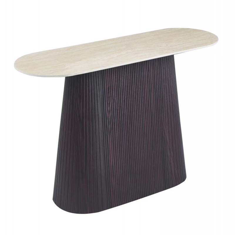 ΚΟΝΣΟΛΑ CATER HM18323 ΚΕΡΑΜΙΚΟ TOP ΟΨΗ ΤΡΑΒΕΡΤΙΝΑΣ-MDF ΒΑΣΗ 120x40x77Υεκ.