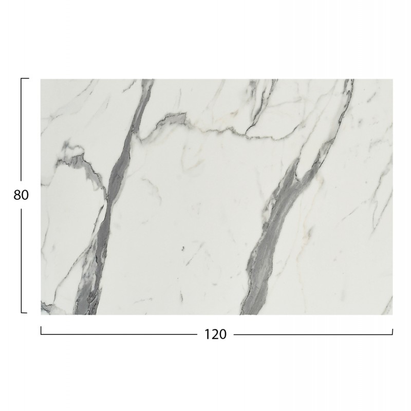 ΕΠΙΦΑΝΕΙΑ ΤΡΑΠΕΖΙΟΥ HPL ΟΡΘΟΓΩΝΙΑ HM5840.31 WHITE MARBLE 120x80εκ.