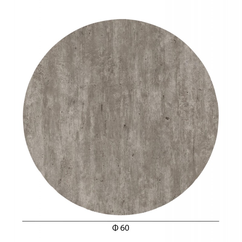 ΕΠΙΦΑΝΕΙΑ ΤΡΑΠΕΖΙΟΥ HPL ΣΤΡΟΓΓΥΛΗ HM5841.37 CONCRETE Φ60εκ.
