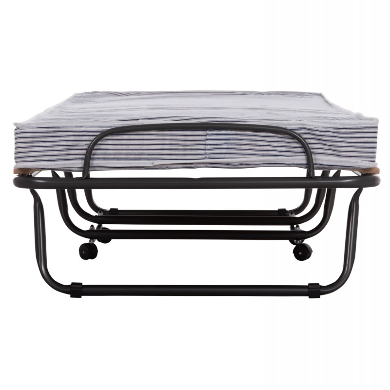 ΚΡΕΒΑΤΙ-ΡΑΝΤΖΟ ΙΤΑΛΙΑΣ NOBLE HM393.01 ΜΕΤΑΛΛΙΚΟ ΜΕ ΡΟΔΕΣ & ΣΤΡΩΜΑ 9εκ ΜΠΛΕ-ΛΕΥΚΟ 80x182x37.5Υεκ.