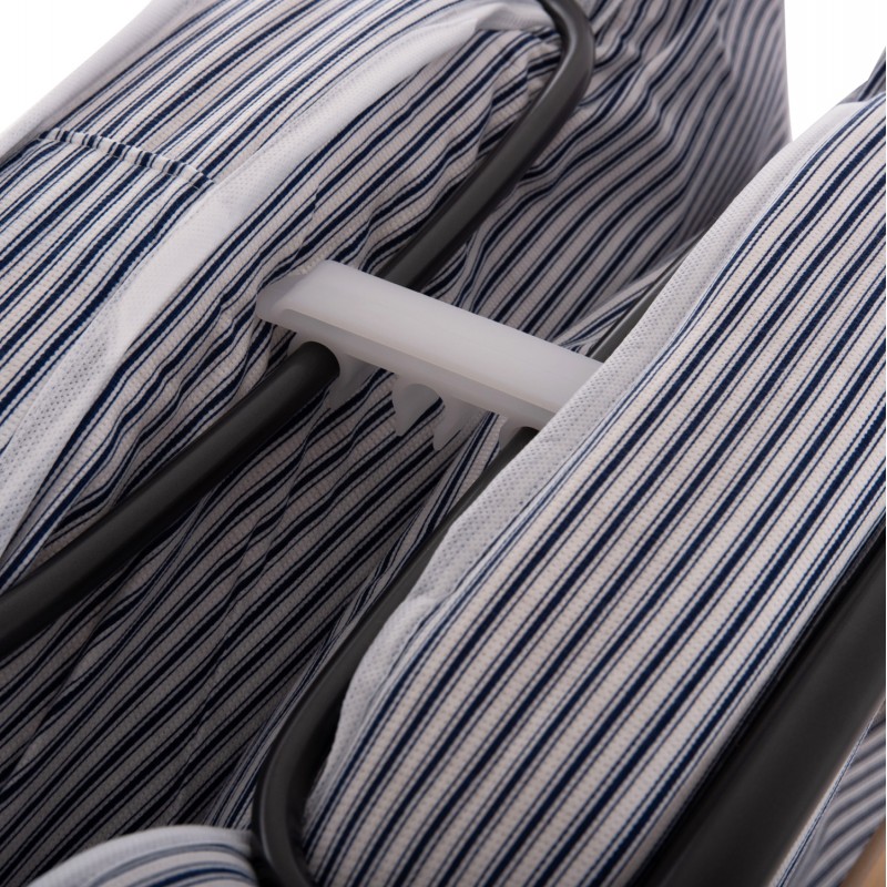 ΚΡΕΒΑΤΙ-ΡΑΝΤΖΟ ΙΤΑΛΙΑΣ NOBLE HM393.01 ΜΕΤΑΛΛΙΚΟ ΜΕ ΡΟΔΕΣ & ΣΤΡΩΜΑ 9εκ ΜΠΛΕ-ΛΕΥΚΟ 80x182x37.5Υεκ.