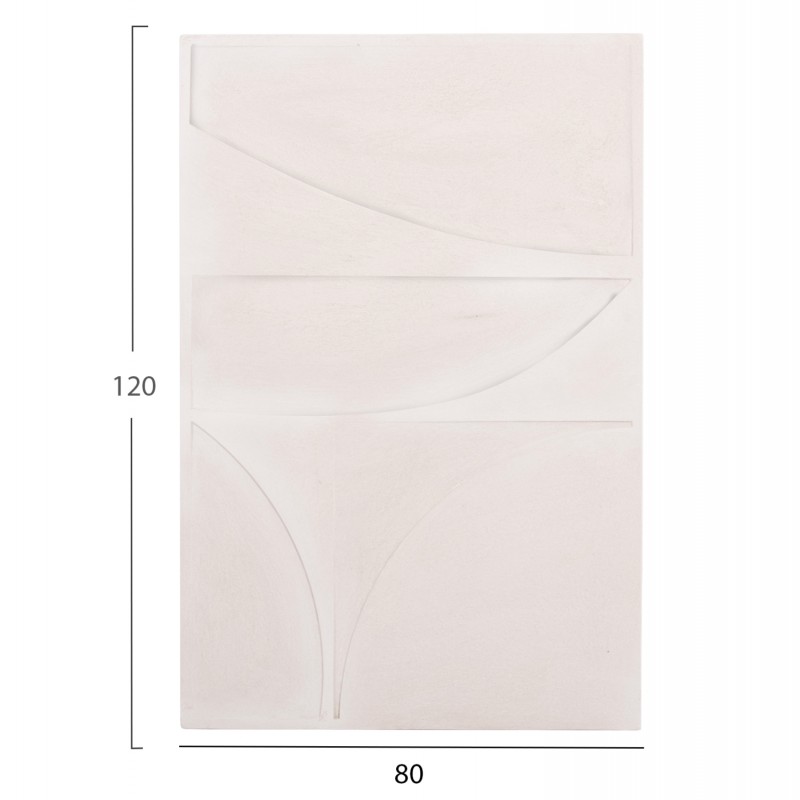 ΠΙΝΑΚΑΣ ΣΕΙΡΑ SANTORINI HM4505 MDF ΣΕ ΥΠΟΛΕΥΚΟ ΧΡΩΜΑ 80x4(πάχος)x120Υεκ.