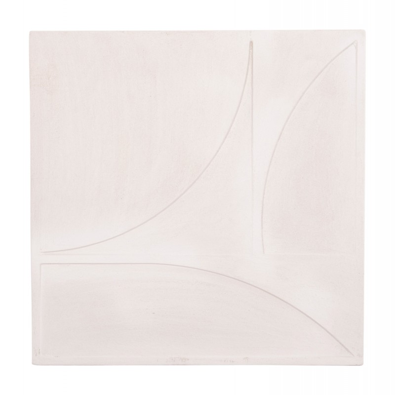 ΠΙΝΑΚΑΣ ΤΕΤΡΑΓΩΝΟΣ ΣΕΙΡΑ SANTORINI HM4507 MDF ΣΕ ΥΠΟΛΕΥΚΟ ΧΡΩΜΑ 80x4(πάχος)x80Υεκ.