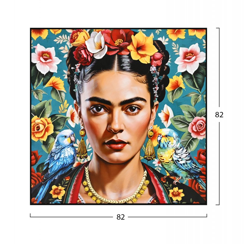 ΠΙΝΑΚΑΣ TOIXOY HM4567 ΚΟΡΝΙΖΑ ΜΑΥΡΗ-ΚΑΜΒΑΣ ΕΚΤΥΠΩΣΗ ΓΥΝΑΙΚΕΙΑ ΦΙΓΟΥΡΑ & ΠΑΠΑΓΑΛΟΙ 82x4,5x82Υεκ.