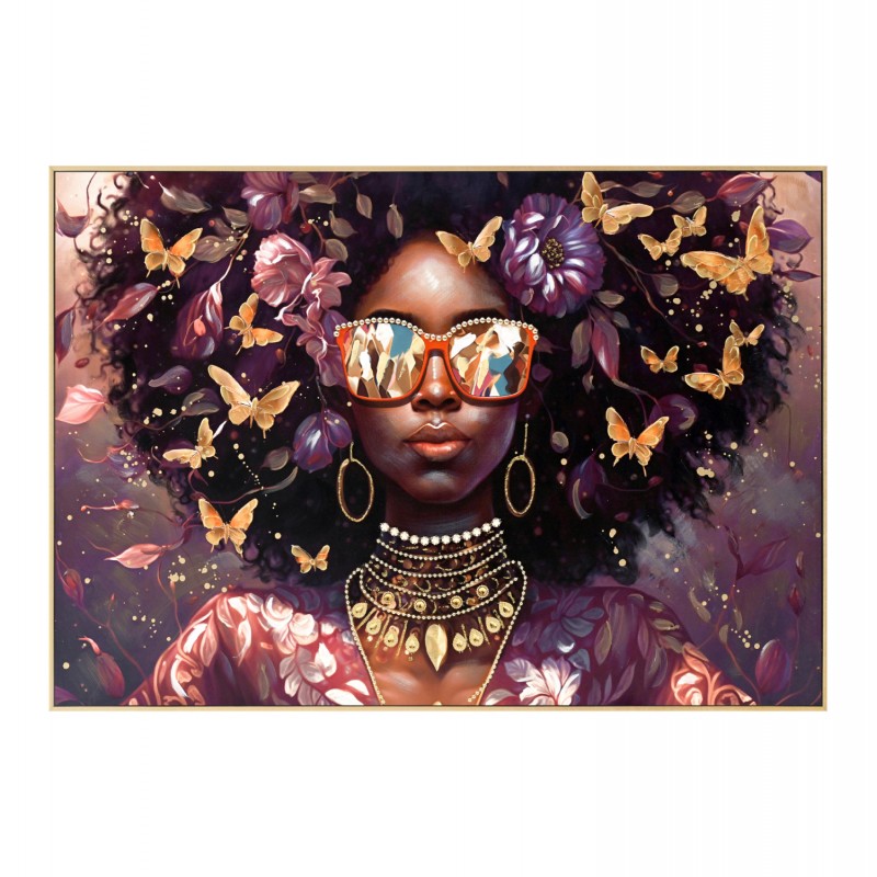 ΠΙΝΑΚΑΣ TOIXOY HM4569 ΚΟΡΝΙΖΑ ΜΠΕΖ-ΚΑΜΒΑΣ ΕΚΤΥΠΩΣΗ ΓΥΝΑΙΚΕΙΟ ΠΡΟΣΩΠΟ 122x4,5x82Υεκ.