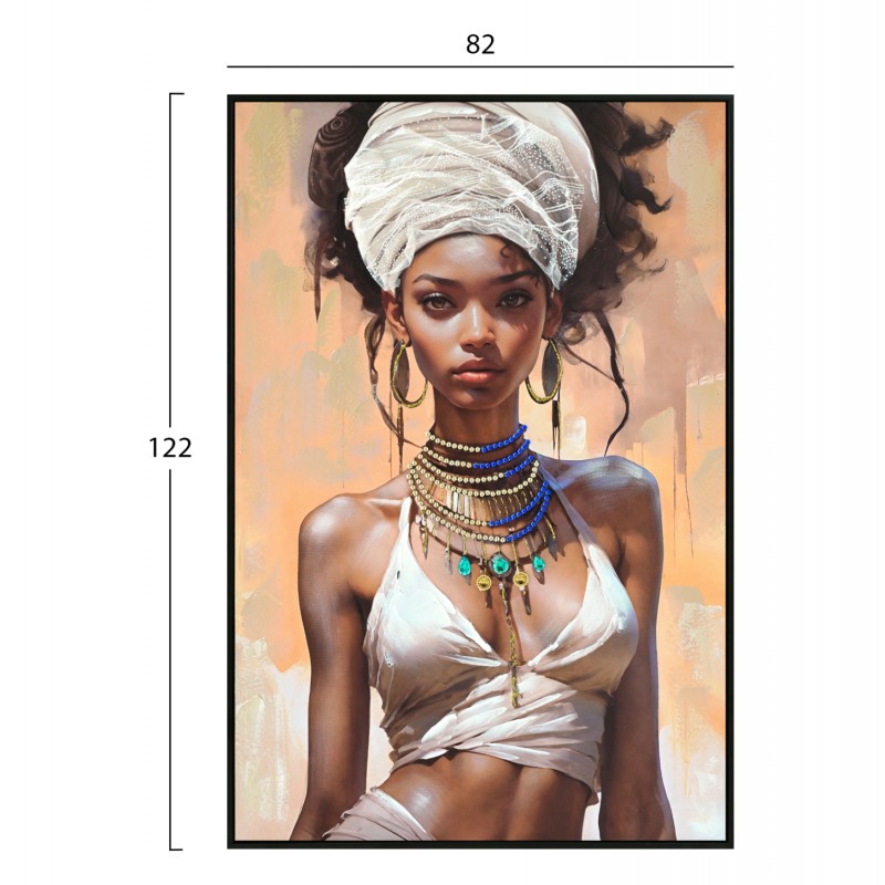 ΠΙΝΑΚΑΣ TOIXOY HM4571 ΚΟΡΝΙΖΑ ΜΑΥΡΗ-ΚΑΜΒΑΣ ΕΚΤΥΠΩΣΗ ΓΥΝΑΙΚΕΙΑ ΦΙΓΟΥΡΑ 82x4,5x122Υεκ.