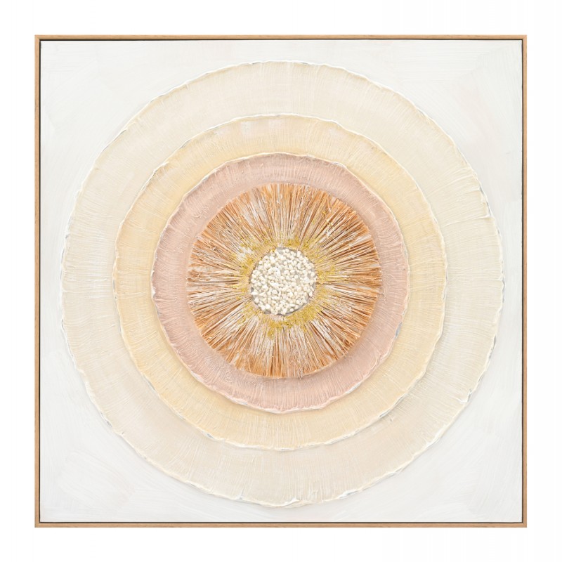 ΠΙΝΑΚΑΣ TOIXOY HM4577 ΜΕ ΚΟΡΝΙΖΑ ΜΠΕΖ-ΚΑΜΒΑΣ ΚΥΚΛΟΙ 82x4,5x82Υεκ.