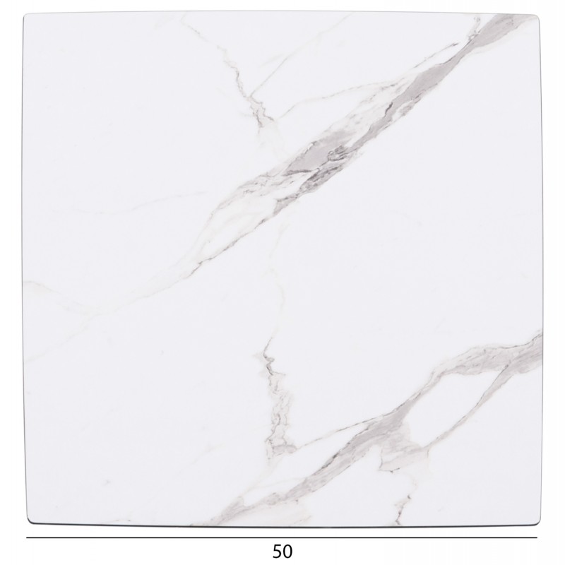 ΕΠΙΦΑΝΕΙΑ ΤΡΑΠΕΖΙΟΥ HPL GLOSSΥ HM6362.01 ΤΕΤΡΑΓΩΝΗ COMPACT ΛΕΥΚΟ ΜΑΡΜΑΡΟ 50x50x1.5εκ