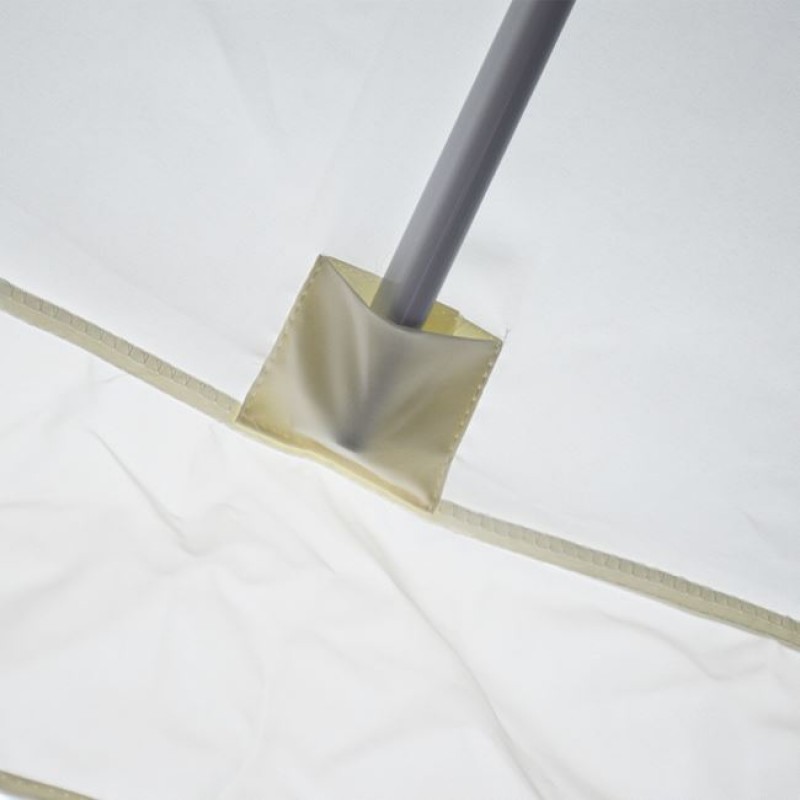 ΟΜΠΡΕΛΑ 3Χ3 RAMSEY ΤΕΤΡΑΓΩΝΗ ΑΛΟΥΜΙΝΙΟΥ ΕΚΡΟΥ ΜΕ ΜΑΝΙΒΕΛΑ HM6004