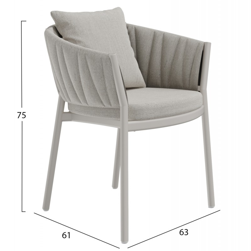 ΠΟΛΥΘΡΟΝΑ ΤΡΑΠΕΖΑΡΙΑΣ SHANKS HM6207.01 ΣΚΟΥΡΟ ΓΚΡΙ ΑΛΟΥΜ. & OLEFIN ΥΦΑΣΜΑ 63x61x75Υεκ