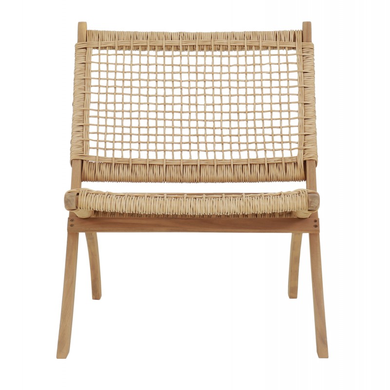 ΚΑΡΕΚΛΑ ΑΝΑΔΙΠΛΟΥΜΕΝΗ FERMO HM6243.01 ΞΥΛΟ ΑΚΑΚΙΑΣ ΦΥΣΙΚΟ-ΣΥΝΘ.WICKER 78x60x73Υεκ.