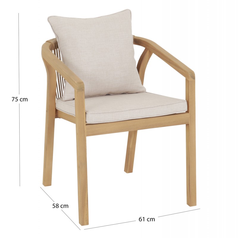 ΠΟΛΥΘΡΟΝΑ CONTREL HM6244.01 ΞΥΛΟ ΑΚΑΚΙΑΣ ΦΥΣΙΚΟ-ΣΧΟΙΝΙ & ΜΑΞΙΛΑΡΙΑ ΜΠΕΖ 61x58x75Υεκ.