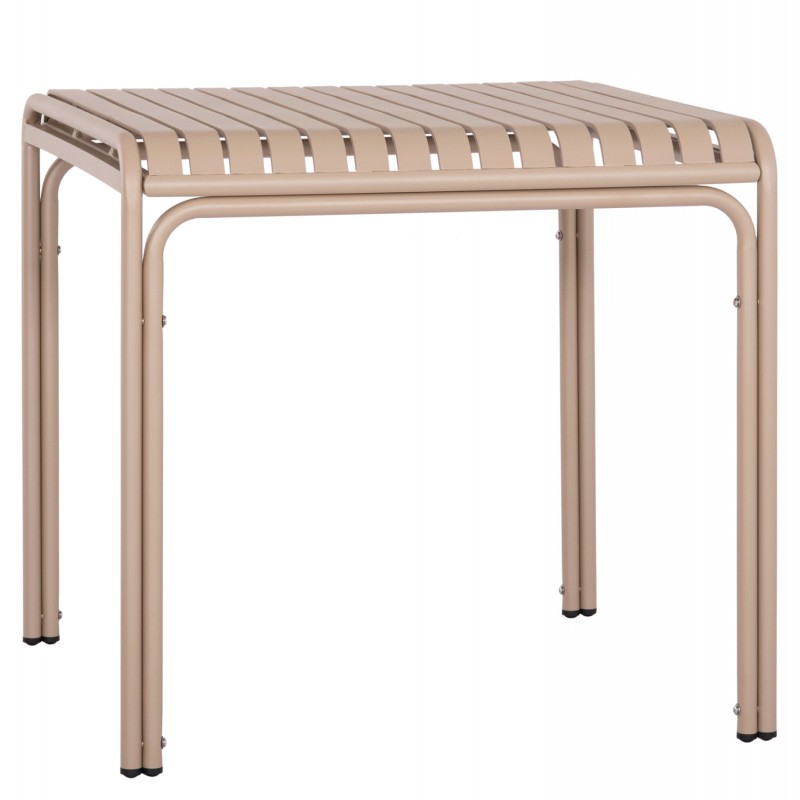 ΤΡΑΠΕΖΙ ΤΕΤΡΑΓΩΝΟ ΑΛΟΥΜΙΝΙΟΥ RACHEL HM6338.04 ΣΑΜΠΑΝΙ 79x79x75,5Υεκ.