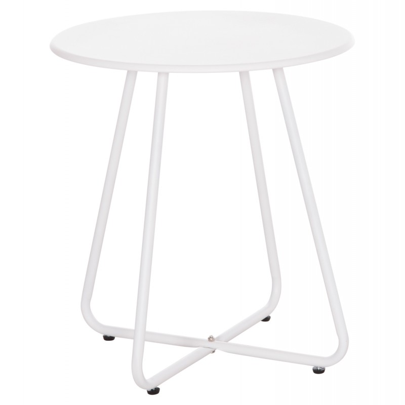 ΒΟΗΘΗΤΙΚΟ ΤΡΑΠΕΖΑΚΙ ΜΕΤΑΛΛΙΚΟ ΣΤΡΟΓΓΥΛΟ SAMMON HM6271.02 ΛΕΥΚΟ Φ45x50Υεκ