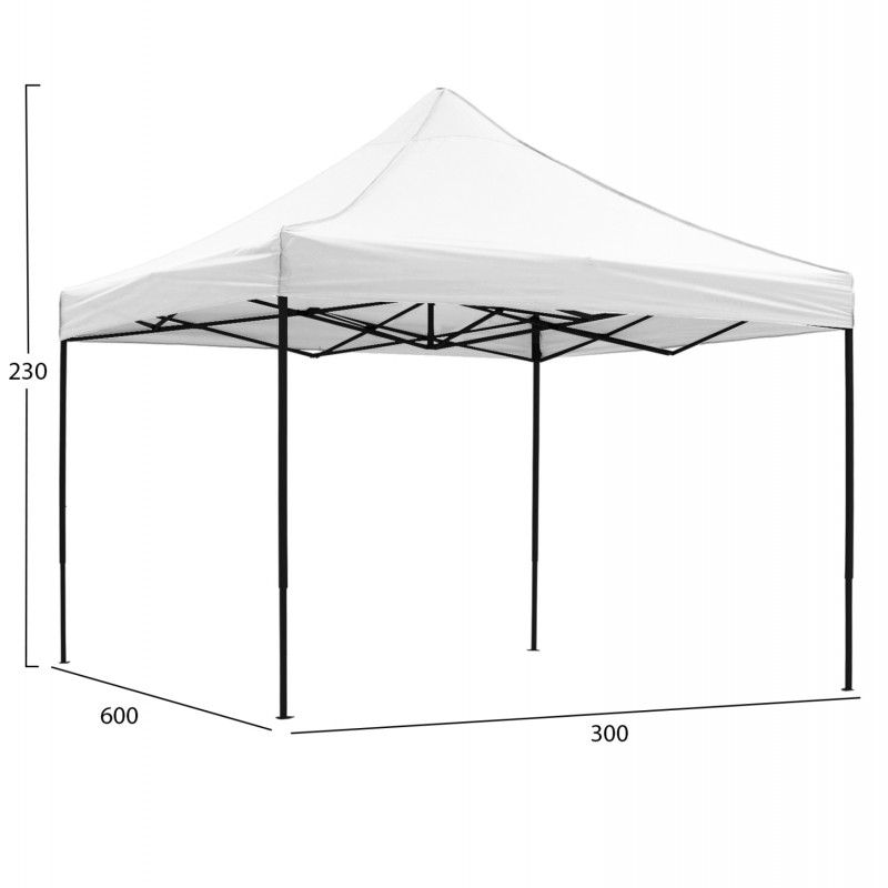 ΚΙΟΣΚΙ/GAZEBO MATTHEW HM6312 ΠΤΥΣΣΟΜΕΝΟ-ΣΚΕΛΕΤΟΣ ΜΕΤΑΛ.ΜΑΥΡΟΣ-ΛΕΥΚΟ ΥΦΑΣΜΑ 300x600x310Yεκ
