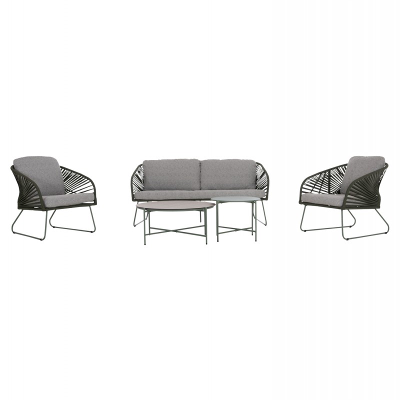 ΣΕΤ ΣΑΛΟΝΙ ΕΞ.ΧΩΡΟΥ 5ΤΜΧ VERMONT HM6504.07 ΜΕΤΑΛΛΟ-ΣΧΟΙΝΙ-ΓΥΑΛΙ--ΠΡΑΣΙΝΟ