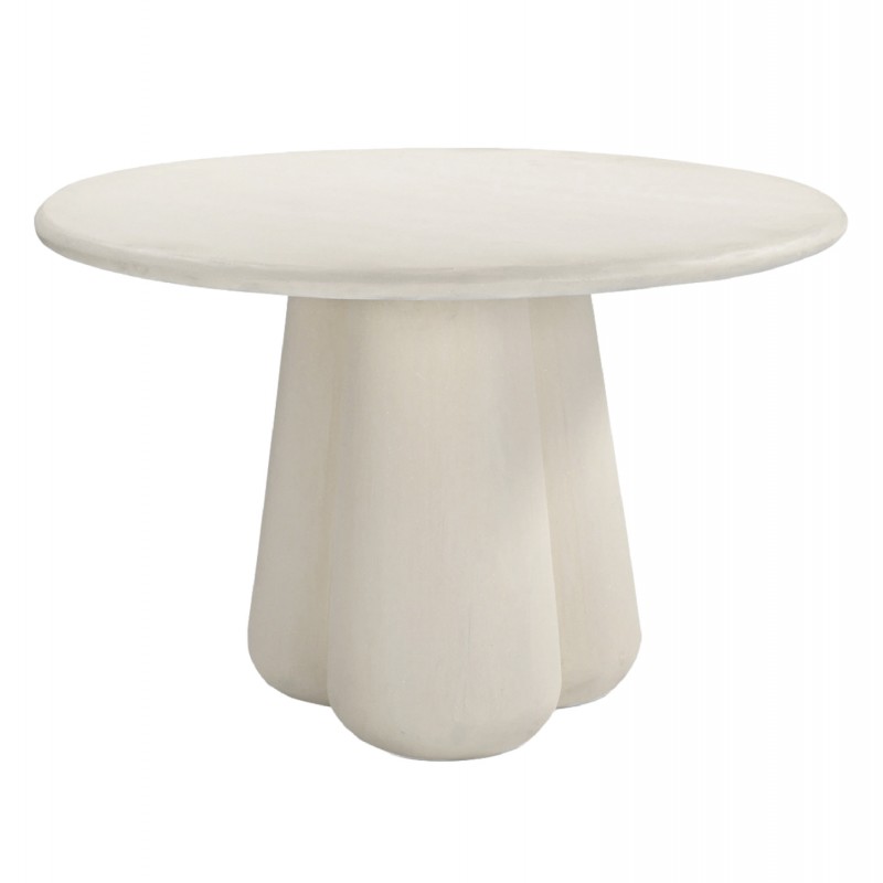 ΤΡΑΠΕΖΙ ΤΡΑΠΕΖΑΡΙΑΣ ΣΤΡΟΓΓΥΛΟ NAYU HM6583.02 ΜΠΕΖ FIBER CEMENT Φ120x75Υεκ