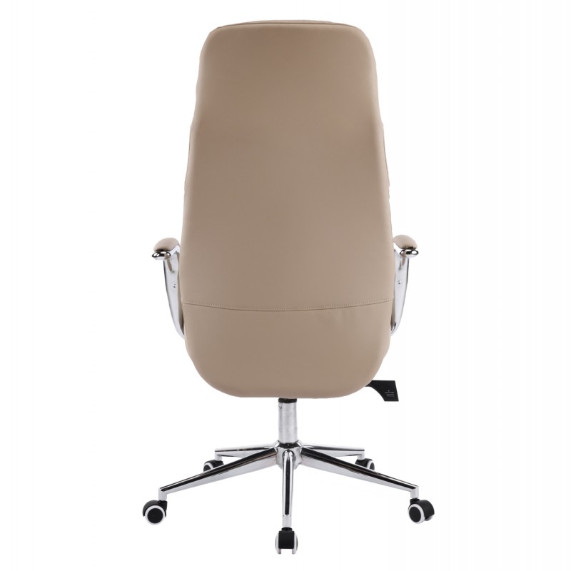 ΚΑΡΕΚΛΑ ΓΡΑΦΕΙΟΥ TEETER HM18355.02 ΜΠΕΖ PU ΔΕΡΜΑ--ΒΑΣΗ ΧΡΩΜΙΟΥ 67x66x121Υεκ