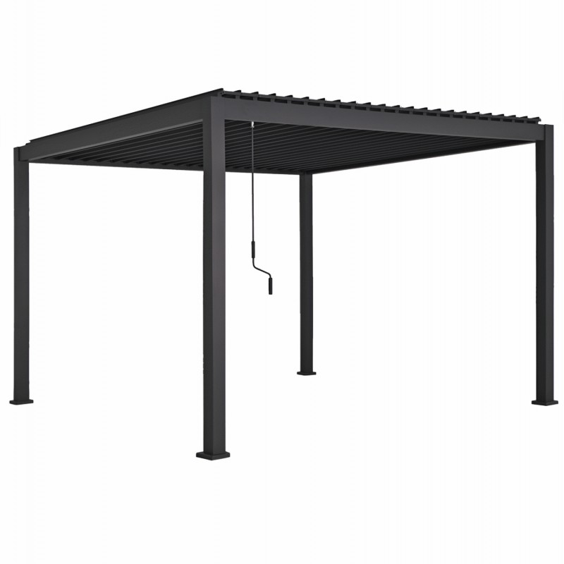 ΒΙΟΚΛΙΜΑΤΙΚΗ ΠΕΡΓΚΟΛΑ ΑΛΟΥΜΙΝΙΟΥ DOMECIL HM6611.01 ΜΕ ΜΕΤΑΛ. ΠΕΡΣΙΔΕΣ--300x300x240Υ