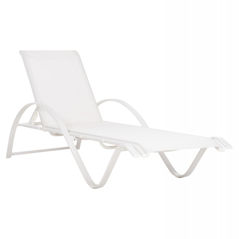 ΞΑΠΛΩΣΤΡΑ ΑΛΟΥΜΙΝΙΟΥ WAKANA  ΛΕΥΚΗ ΜΕ TEXTLINE ΕΚΡΟΥ HM5133.02 194x54-66x30 cm.