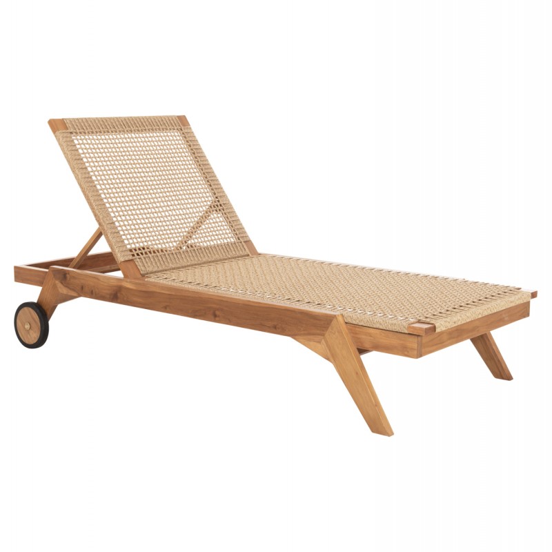 ΞΑΠΛΩΣΤΡΑ ΚΙΚΙ HM6359 TEAK ΞΥΛΟ ΚΑΙ ΣΧΟΙΝΙ P.E. ΣΕ ΠΛΕΞΗ 200x80x99Υεκ.