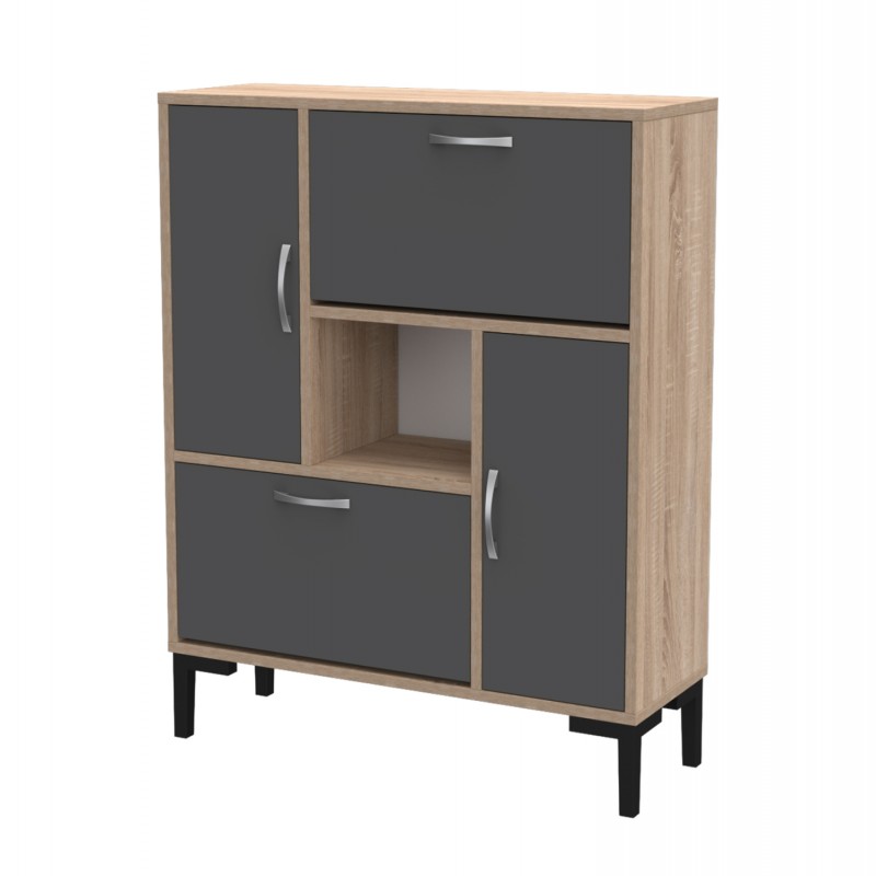 ΠΑΠΟΥΤΣΟΘΗΚΗ MEDY HM18187.01 ΜΕΛΑΜΙΝΗ ΣΕ ΑΝΘΡΑΚΙ & ΣΟΝΑΜΑ-ΜΑΥΡΑ ΠΟΔΙΑ 86,5x30x109Υεκ ΠΑΠΟΥΤΣΟΘΗΚΗ MEDY HM18187.01 ΜΕΛΑΜΙΝΗ ΣΕ ΑΝΘΡΑΚΙ & ΣΟΝΑΜΑ-ΜΑΥΡΑ ΠΟΔΙΑ 86,5x30x109Υεκ