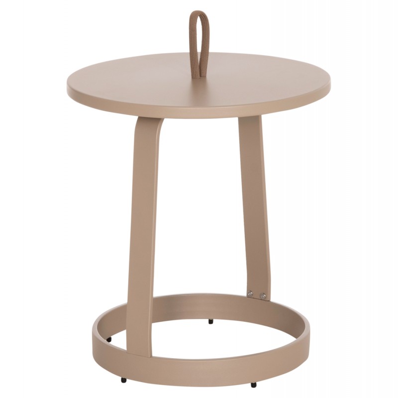 ΤΡΑΠΕΖΙ ΒΟΗΘΗΤΙΚΟ ΕΞ.ΧΩΡΟΥ MINO HM6432.03 ΑΛΟΥΜΙΝΙΟ & ΣΧΟΙΝΙ ΚΑΠΟΥΤΣΙΝΟ Φ47x53Υεκ