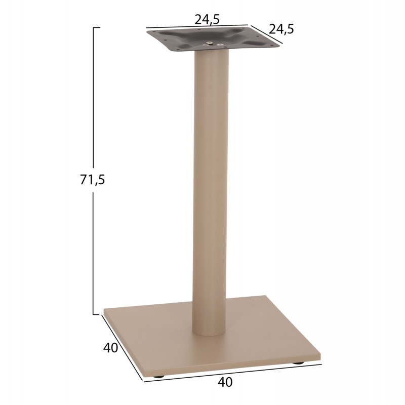 ΒΑΣΗ ΤΡΑΠΕΖΙΟΥ ΜΠΑΡ ΑΠΟ ΜΕΤΑΛΛΟ/ΤΣΙΜΕΝΤΟ HM421.25 ΚΑΠΟΥΤΣΙΝΟ 40x40x71,5Υεκ.