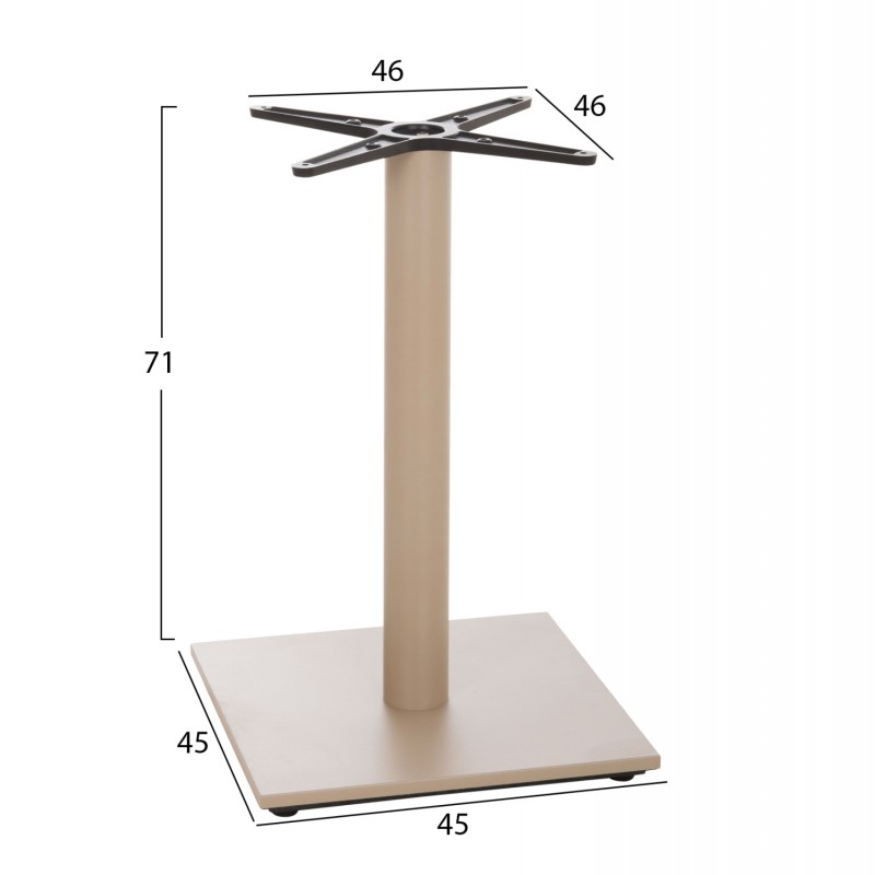 ΒΑΣΗ ΤΡΑΠΕΖΙΟΥ HM438.25 ΜΕΤΑΛΛΟ ΚΑΠΟΥΤΣΙΝΟ ΜΑΤ-ΡΕΓΟΥΛΑΤΟΡΟΙ 46x46x71Yεκ.