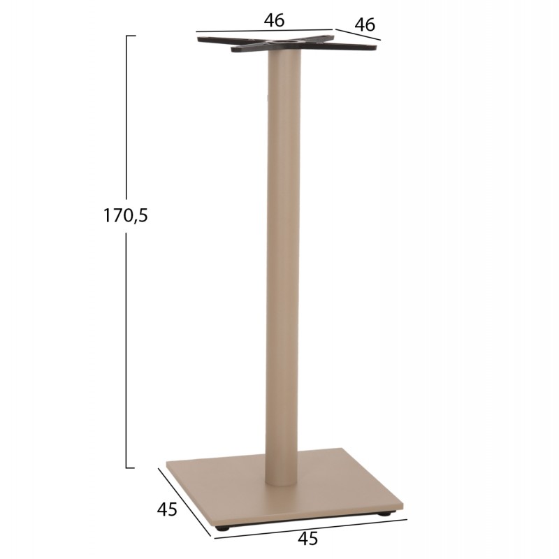 ΒΑΣΗ ΤΡΑΠΕΖΙΟΥ ΜΠΑΡ HM439.25 ΜΕΤΑΛΛΙΚΗ ΚΑΠΟΥΤΣΙΝΟ ΜΑΤ-ΡΕΓΟΥΛΑΤΟΡΟΙ 46x46x107,5Yεκ.