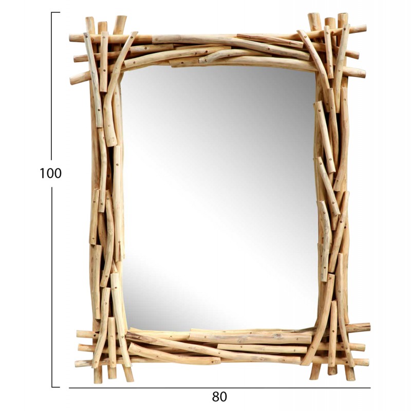 ΚΑΘΡΕΠΤΗΣ HM9372 ΑΠΟ ΜΑΣΙΦ ΞΥΛΟ ΤΙΚ ΦΥΣΙΚΟ 100X80 ΕΚ.
