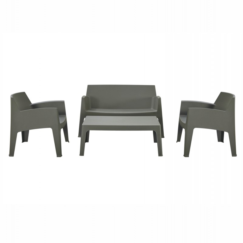 ΣΕΤ ΣΑΛΟΝΙ ΕΞ.ΧΩΡΟΥ 4ΤΜΧ SLEEK HM21268.05 DARK OLIVE GREEN ΠΟΛΥΠΡΟΠΥΛΕΝΙΟ