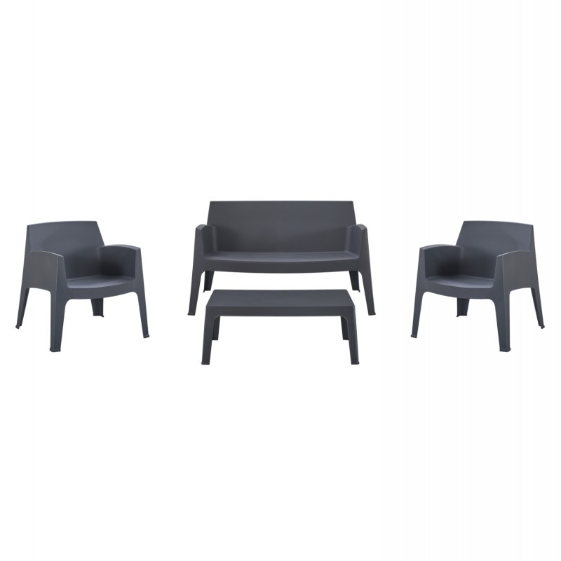 ΣΕΤ LOUNGE 4ΤΜΧ SLEEK HM21275.10 ΓΚΡΙ ΠΟΛΥΠΡΟΠΥΛΕΝΙΟ