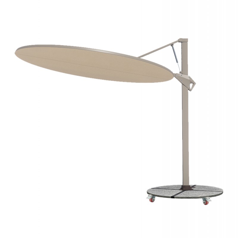 ΟΜΠΡΕΛΑ ΜΕ ΒΑΣΗ ΣΕΙΡΑ CANNOPY HM21285.01 ΑΛΟΥΜΙΝΙΟ & ΓΡΑΝΙΤΗΣ-ΜΟΛΥΒΙ ΧΡΩΜΑ Φ2,2μ