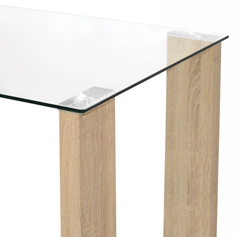 ΣΕΤ ΤΡΑΠΕΖΑΡΙΑΣ 5ΤΜΧ LADY HM11595 ΓΥΑΛΙ--ΜΕΤΑΛΛΟ--MDF ΣΕ SONAMA & ΚΑΦΕ ΥΦΑΣΜΑ