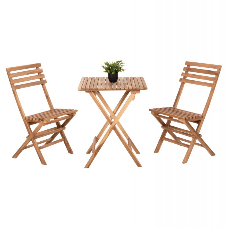 ΣΕΤ 3ΤΜΧ ΕΞΩΤ.ΧΩΡΟΥ ΠΤΥΣΣΟΜΕΝΟ KENDYR HM9907 ΜΑΣΙΦ TEAK ΞΥΛΟ-ΦΥΣΙΚΟ 46x50x88,5Υ