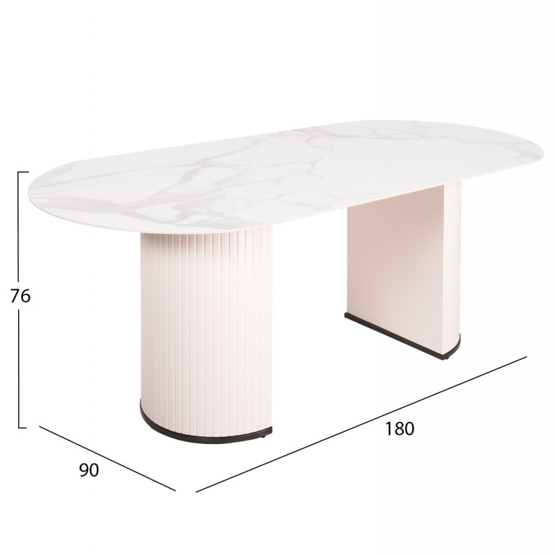 ΣΕΤ ΤΡΑΠΕΖΑΡΙΑ ΕΣΩΤ.ΧΩΡΟΥ 7ΤΜΧ HM11976 ΤΡΑΠΕΖΙ CORBY & 6 ΠΟΛΥΘΡΟΝΕΣ WINON (ΜΠΕΖ)